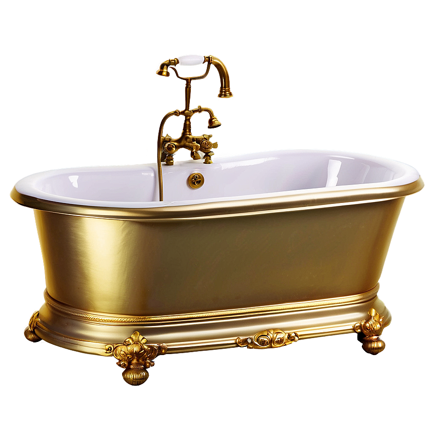 Victorian Style Painted Tub Png 06282024 PNG image