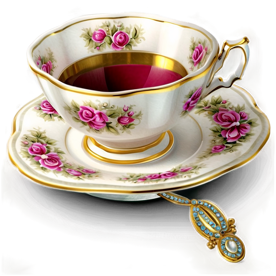 Victorian Tea Cup Grace Png 45 PNG image