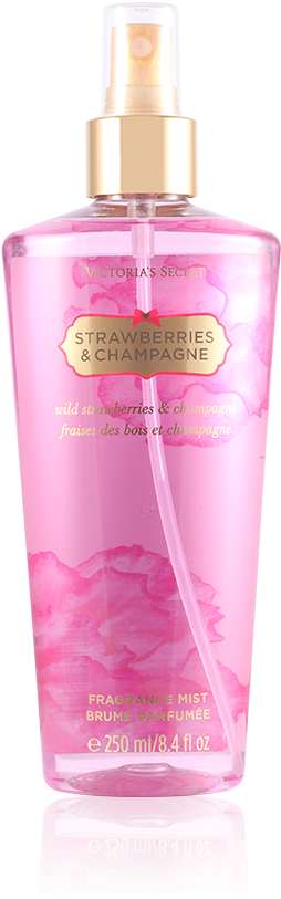 Victorias Secret Strawberries Champagne Fragrance Mist PNG image