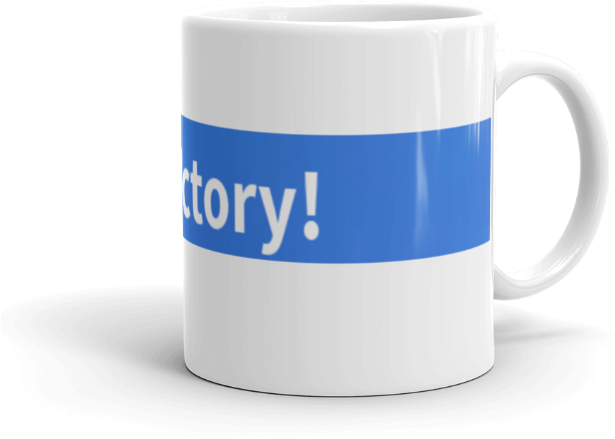 Victory Mug Design PNG image