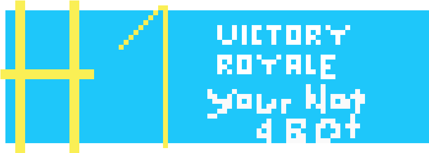 Victory Royale Pixel Art PNG image