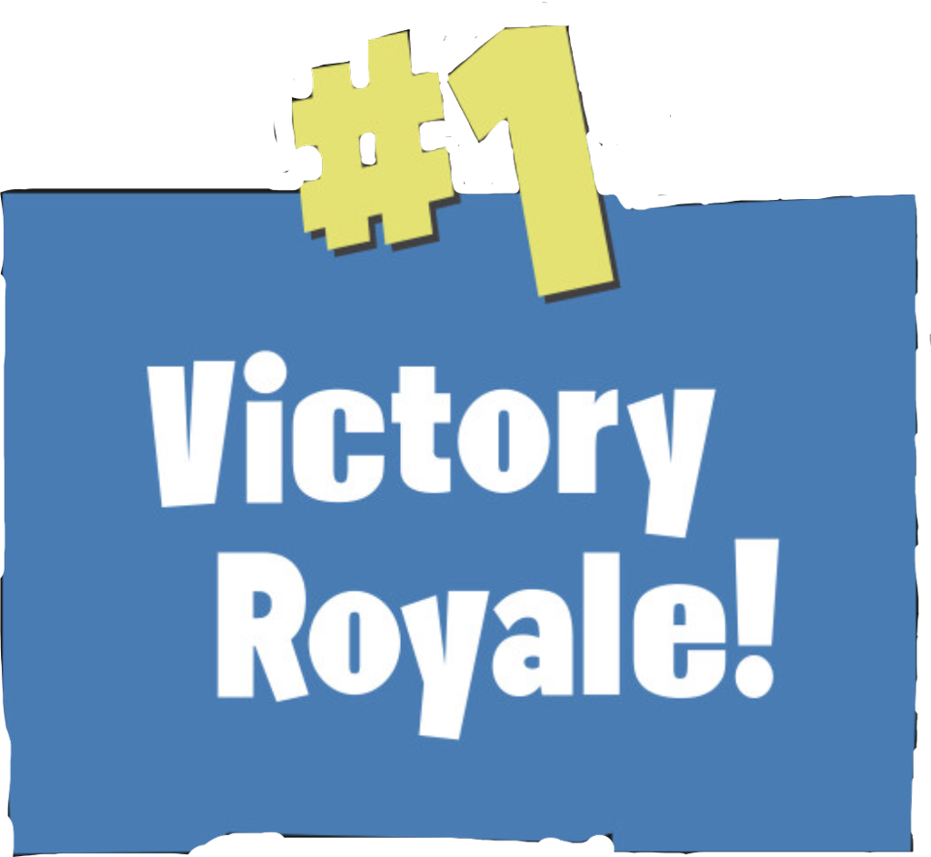 Victory Royale Winning Banner PNG image