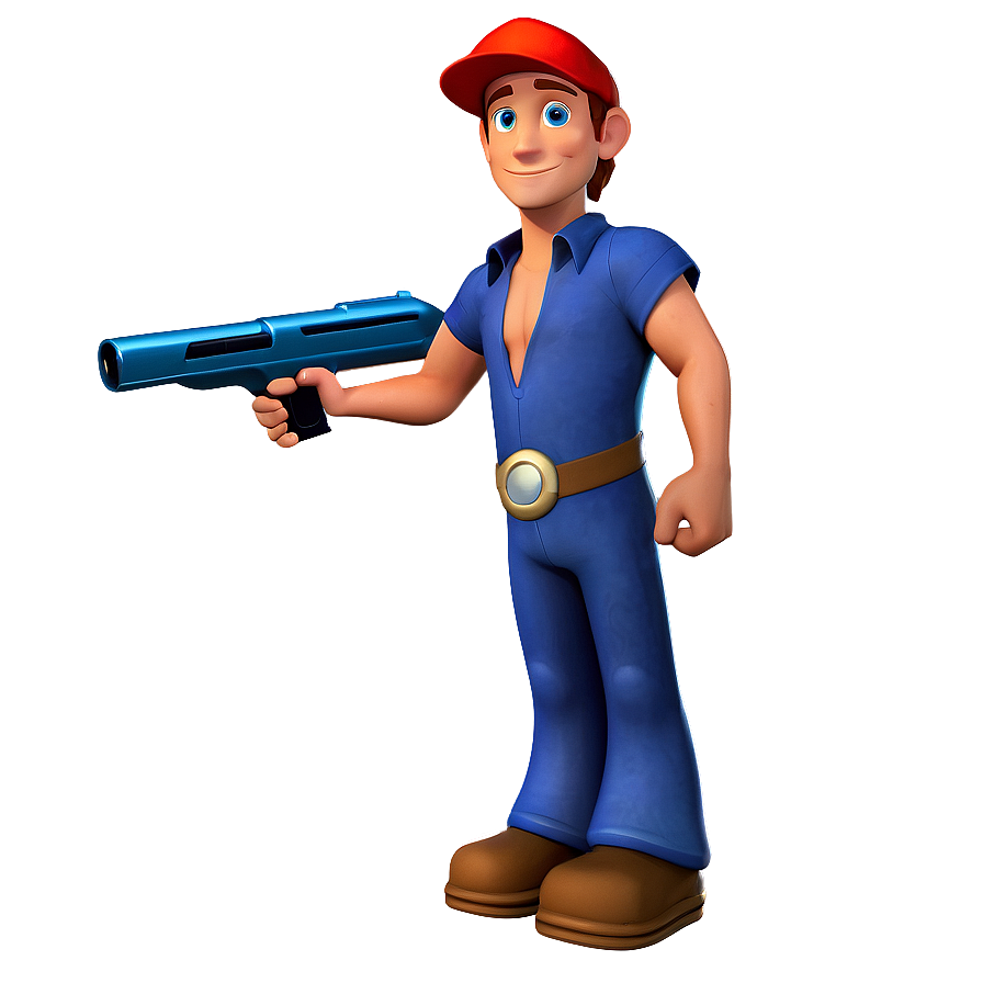 Video Game Inspired Cartoon Character Png Eto PNG image