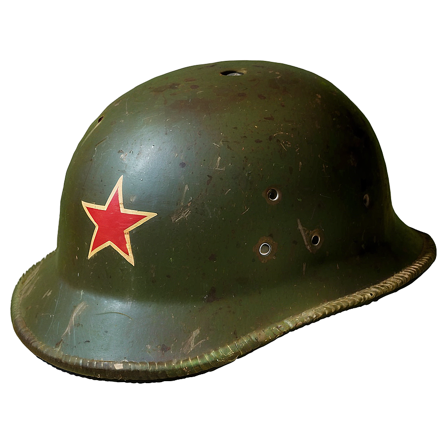 Vietnam War Helmet On Ground Png 06272024 PNG image