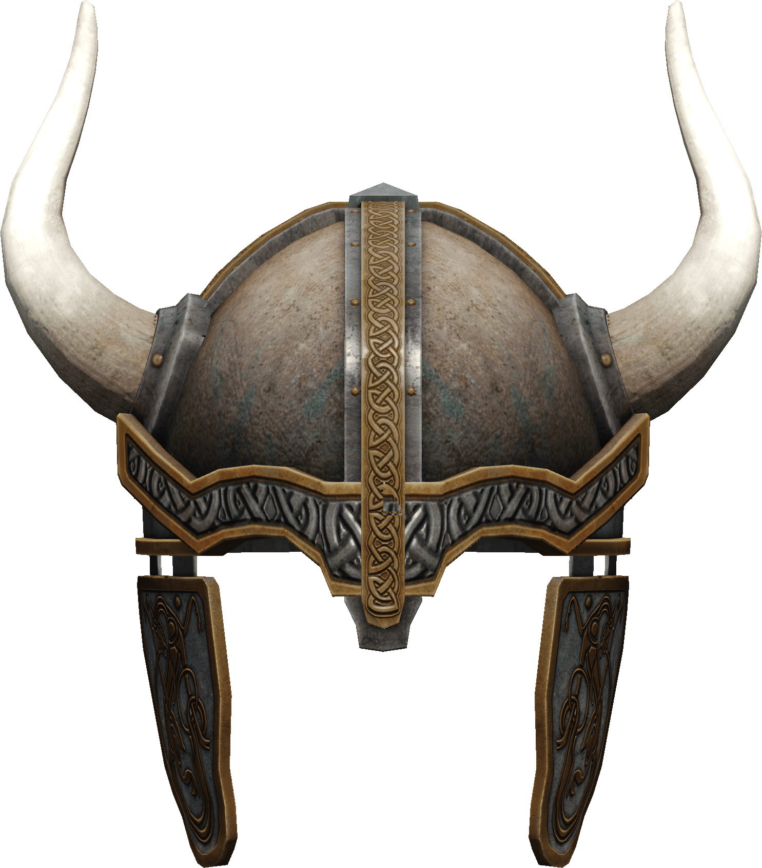 Viking Horned Helmet3 D Render PNG image