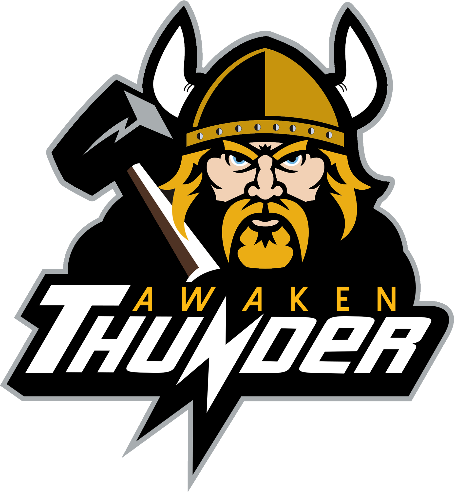Viking Thunder Mascot Logo PNG image