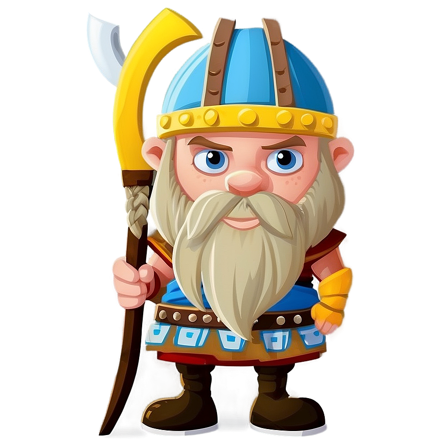 Viking Warrior Cartoon Character Png 06122024 PNG image