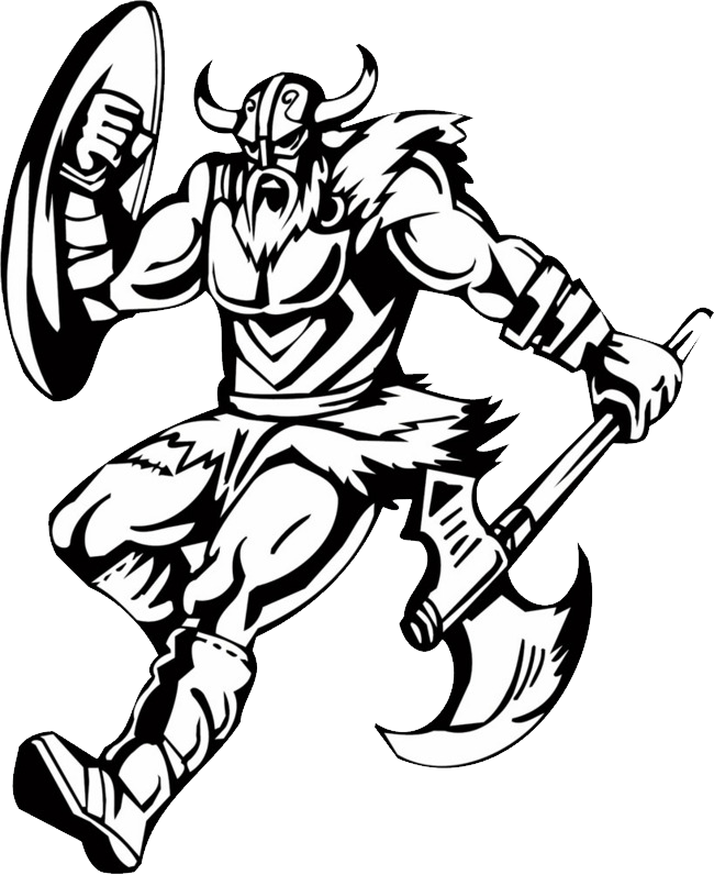 Viking Warrior Illustration PNG image