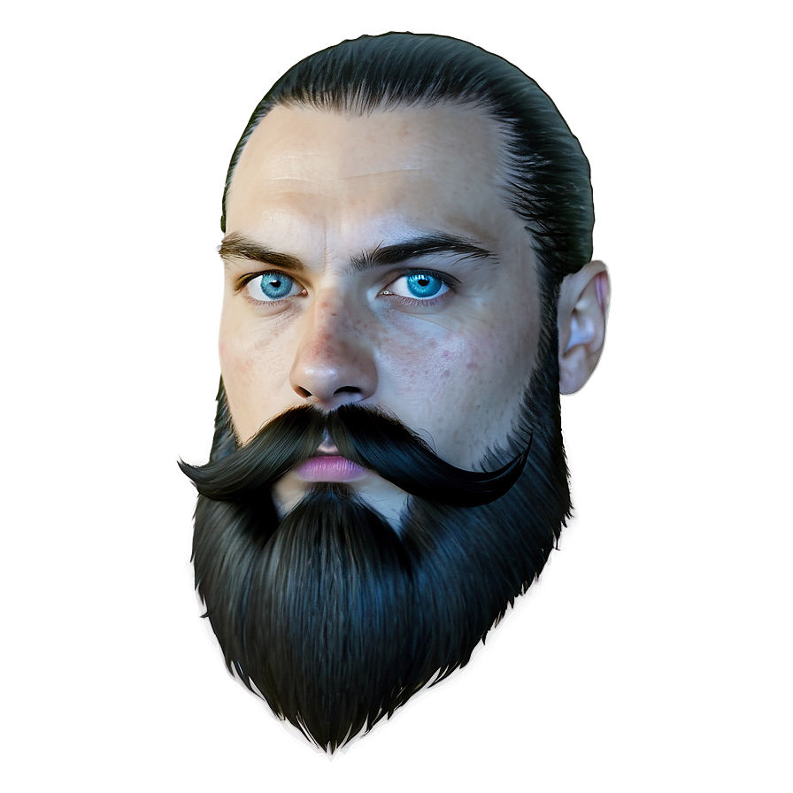 Viking Warrior Mustache Png 05042024 PNG image