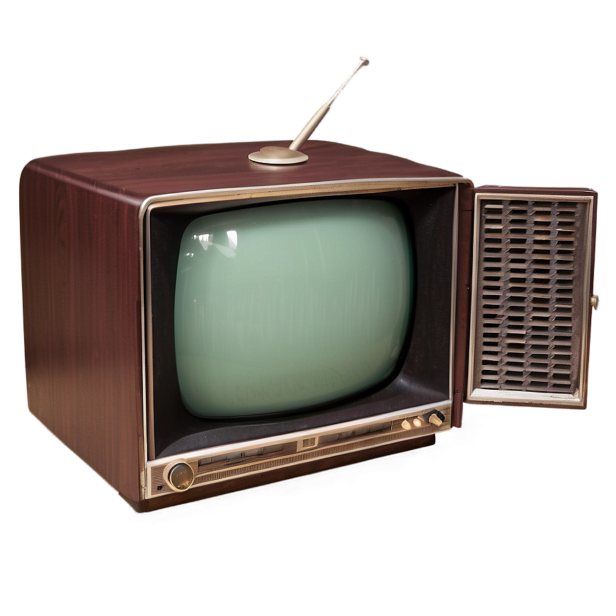 Vintage 1950s Television Set Png 68 PNG image