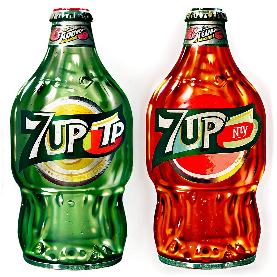 Vintage 7 Up Bottle Png 18 PNG image