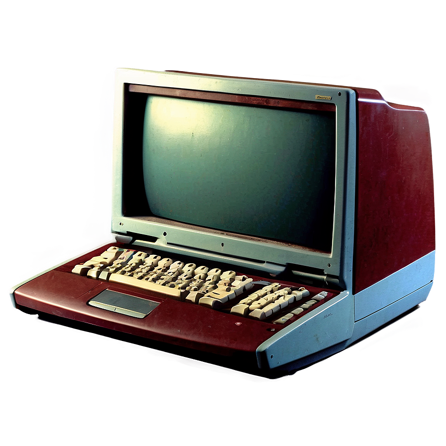 Vintage 90s Laptop Computer Png 06252024 PNG image