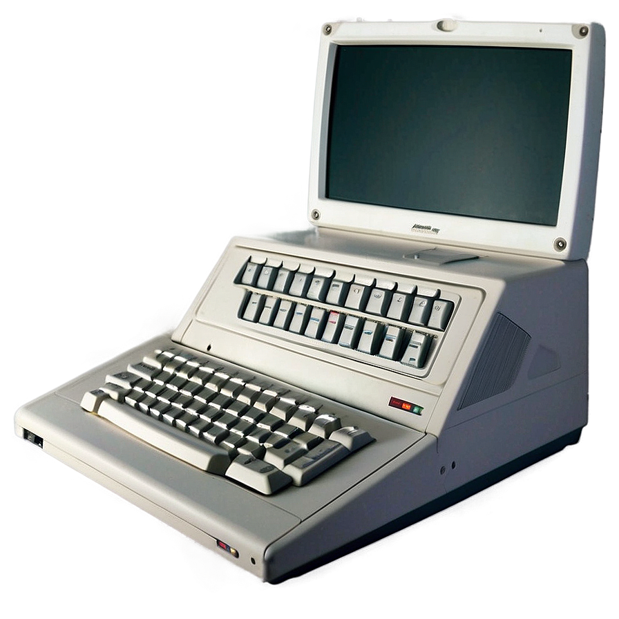 Vintage 90s Laptop Computer Png Eip37 PNG image