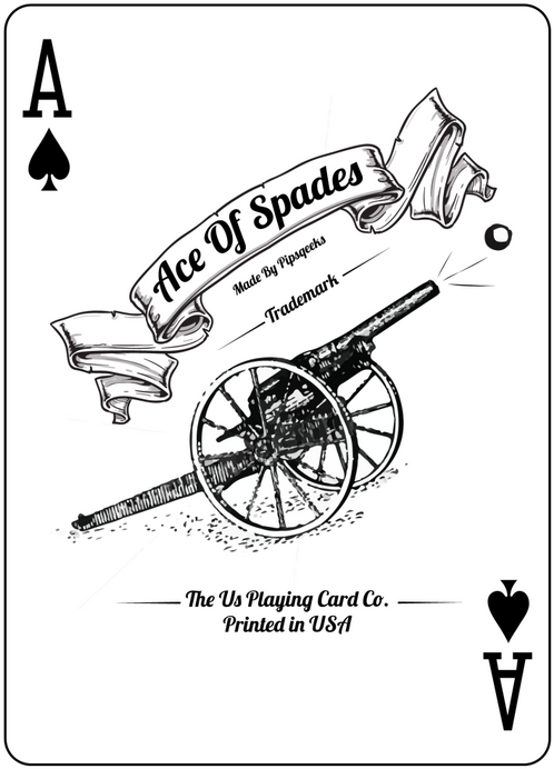 Vintage Aceof Spades Card PNG image