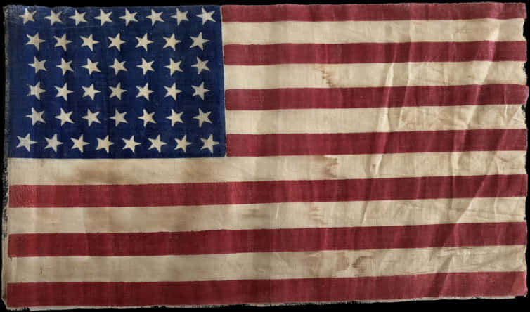 Vintage American Flag Texture PNG image