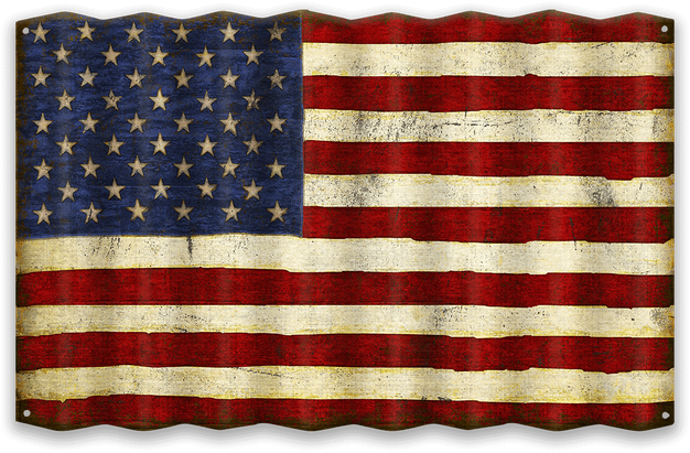 Vintage American Flag Texture PNG image