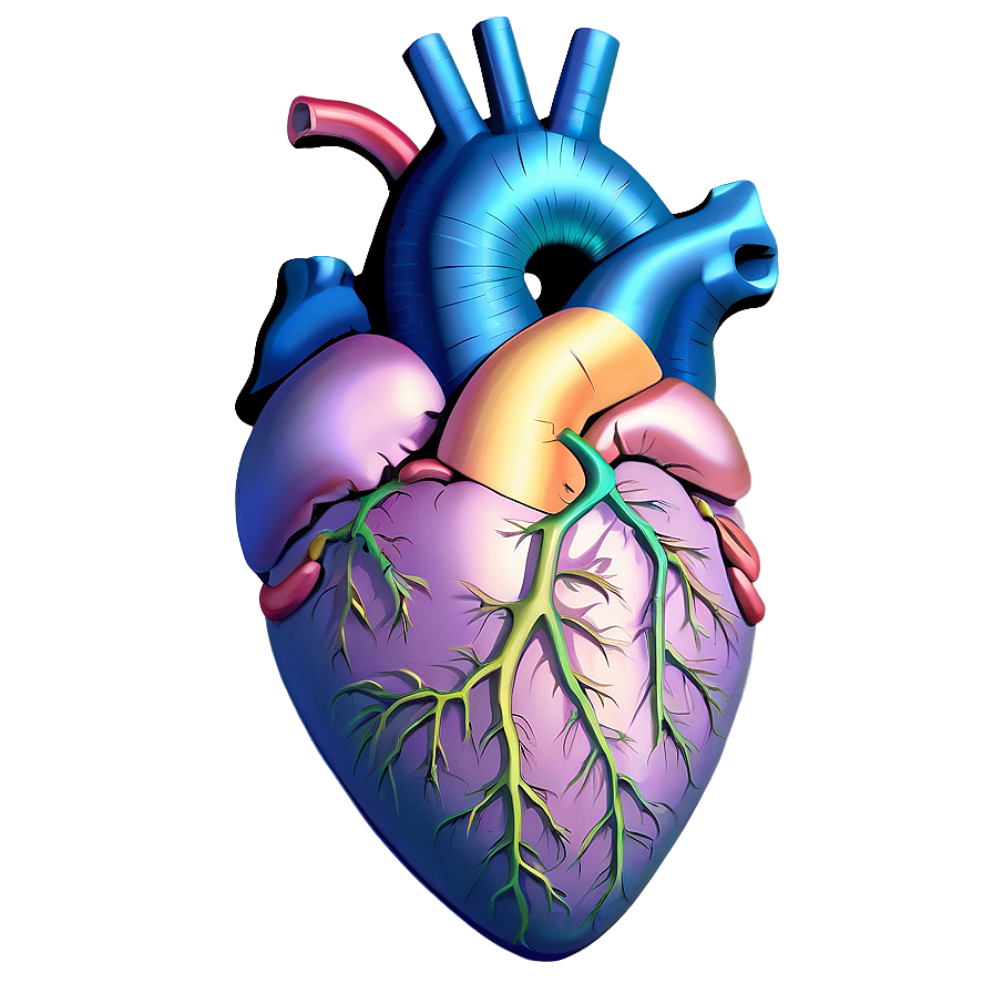 Vintage Anatomical Heart Drawing Png 28 PNG image