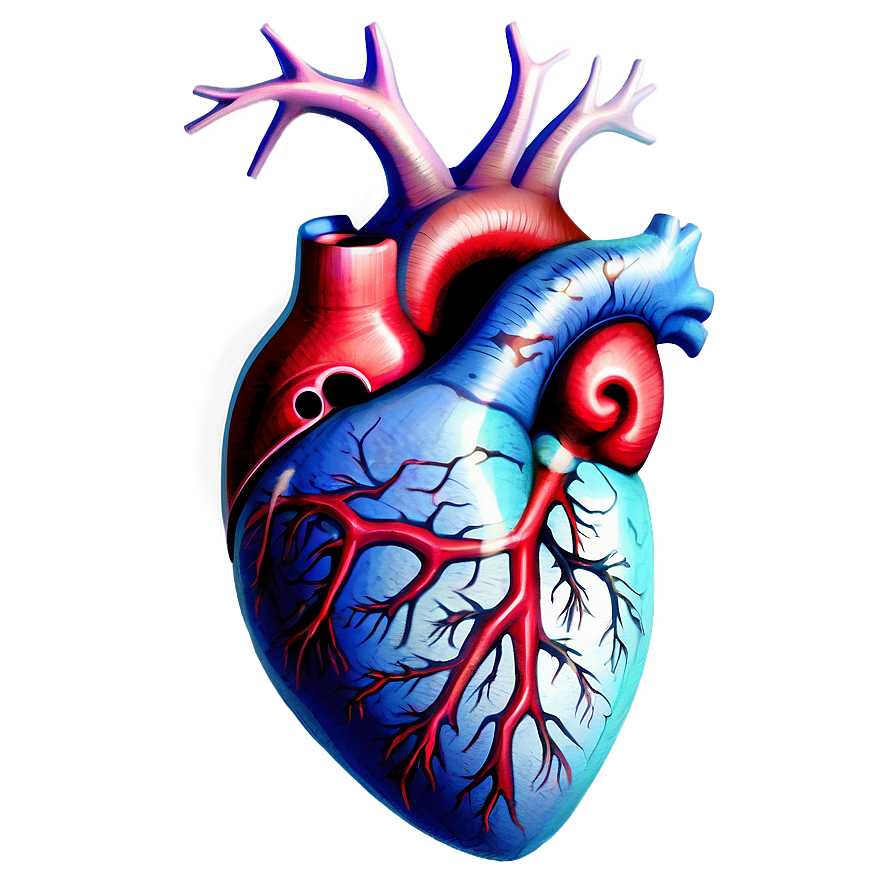 Vintage Anatomical Heart Drawing Png 67 PNG image