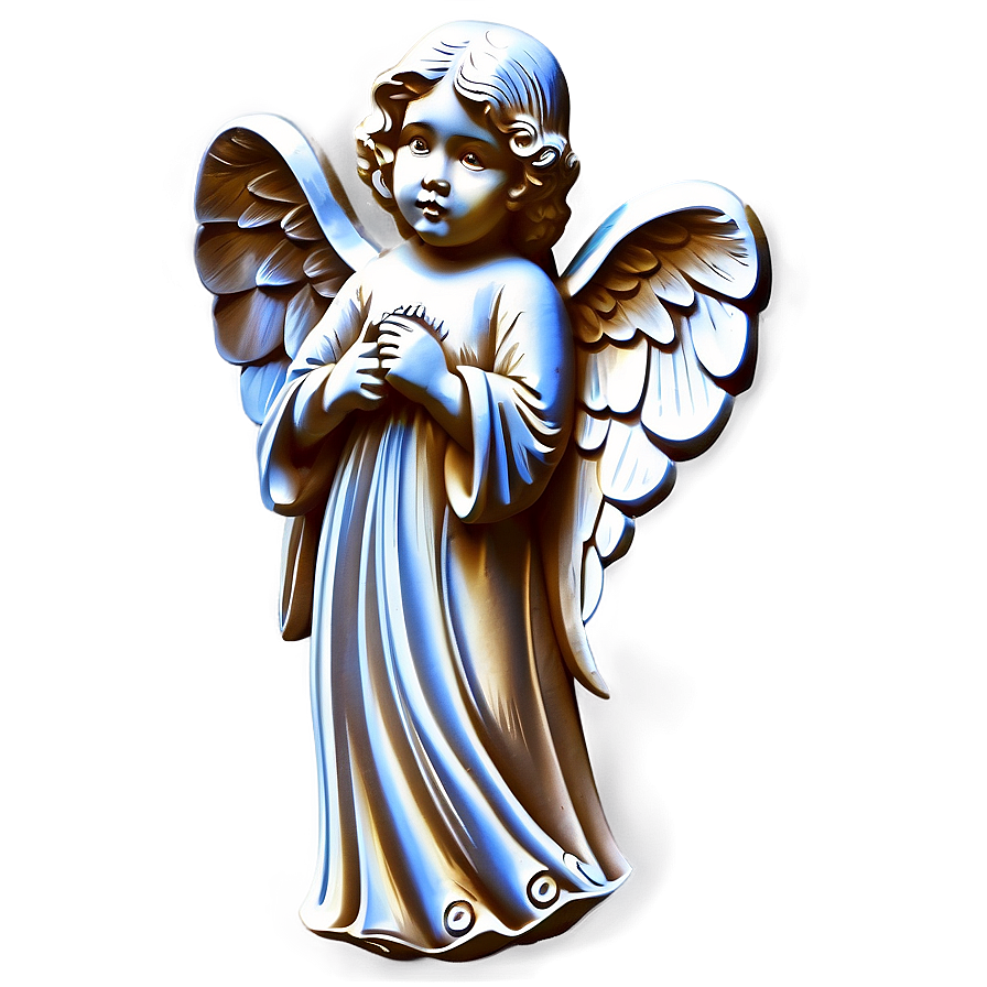 Vintage Angel Carving Png 06202024 PNG image