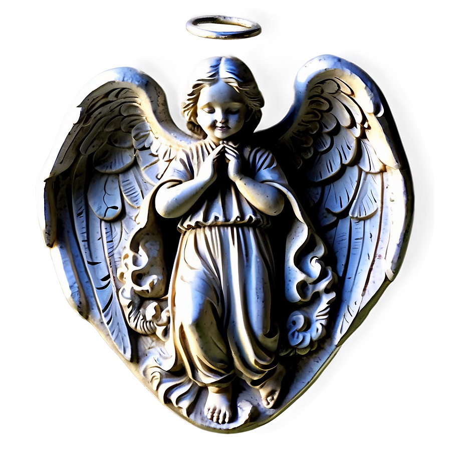 Vintage Angel Carving Png 06202024 PNG image