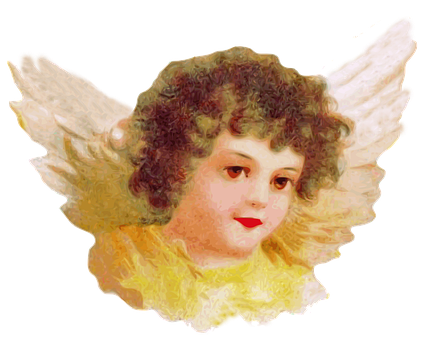 Vintage Angel Illustration PNG image