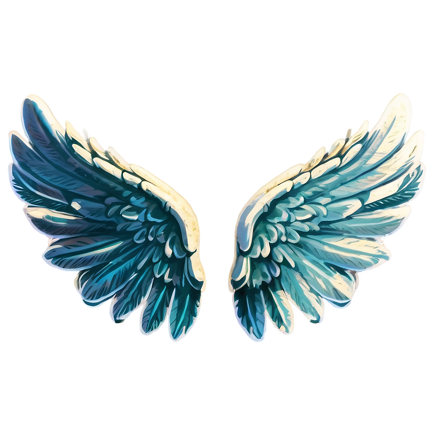 Vintage Angel Wings Graphic Png 05042024 PNG image