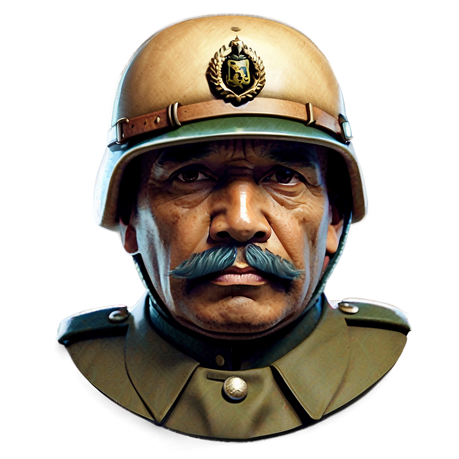 Vintage Army General Png Dbq PNG image