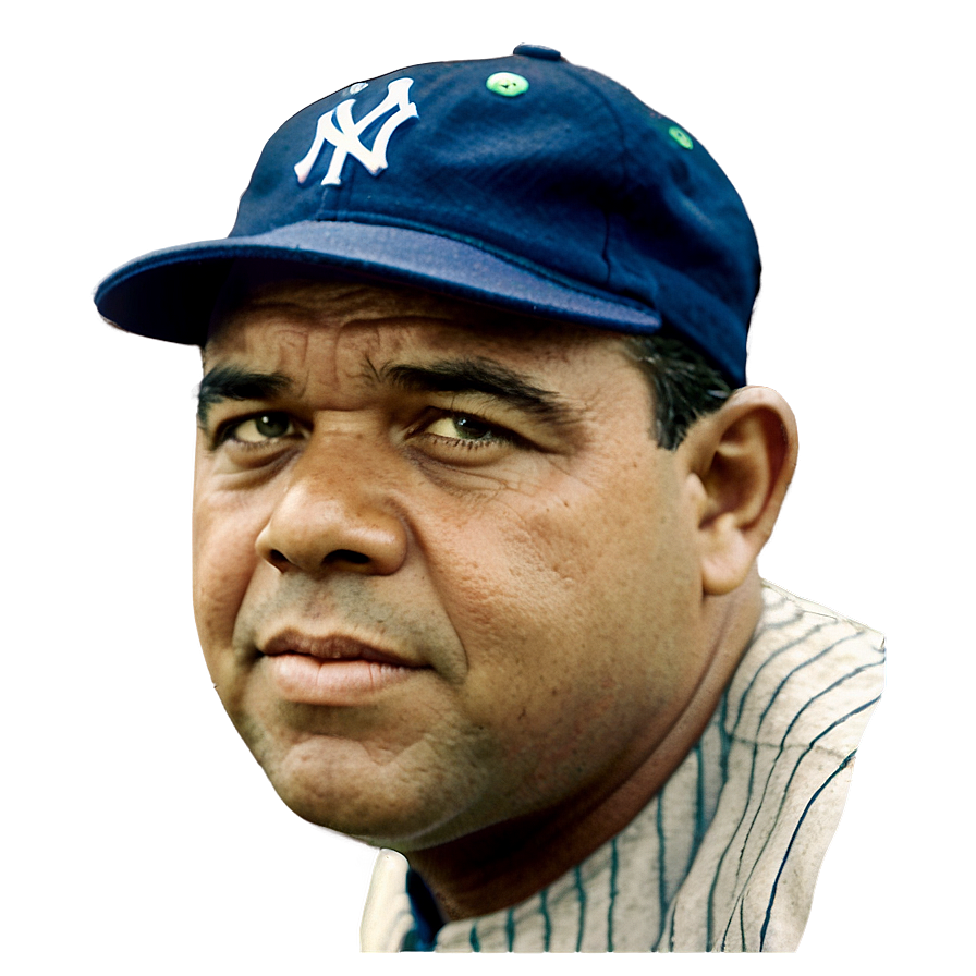 Vintage Babe Ruth Portrait Png Hoo40 PNG image