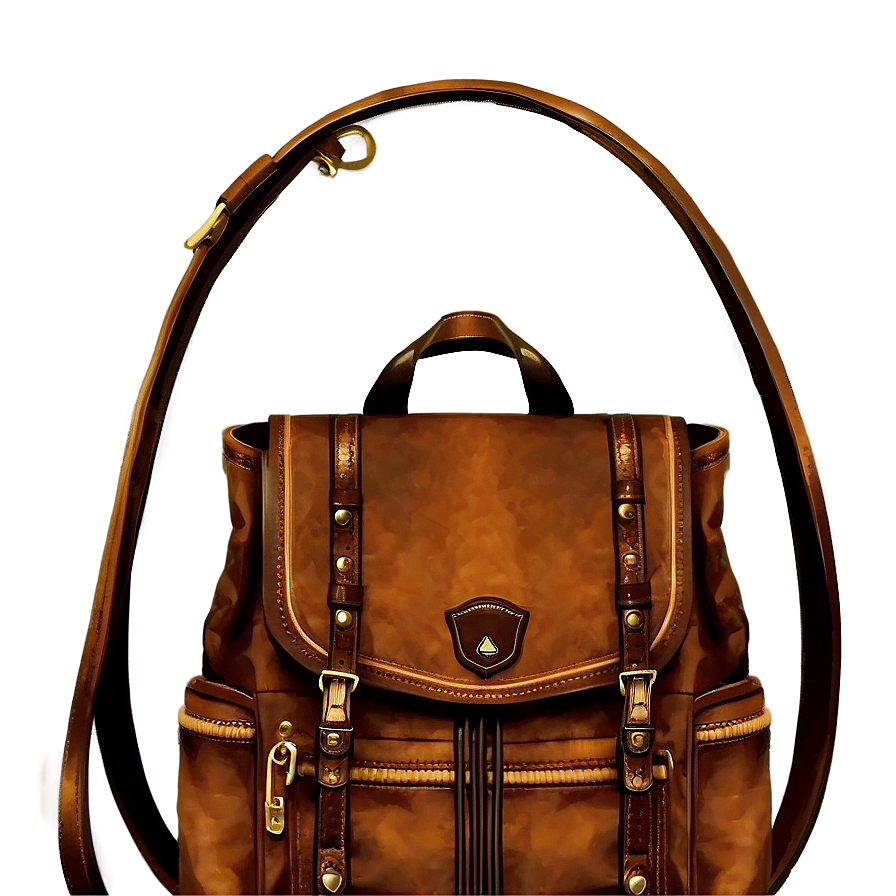 Vintage Backpack Png 05252024 PNG image