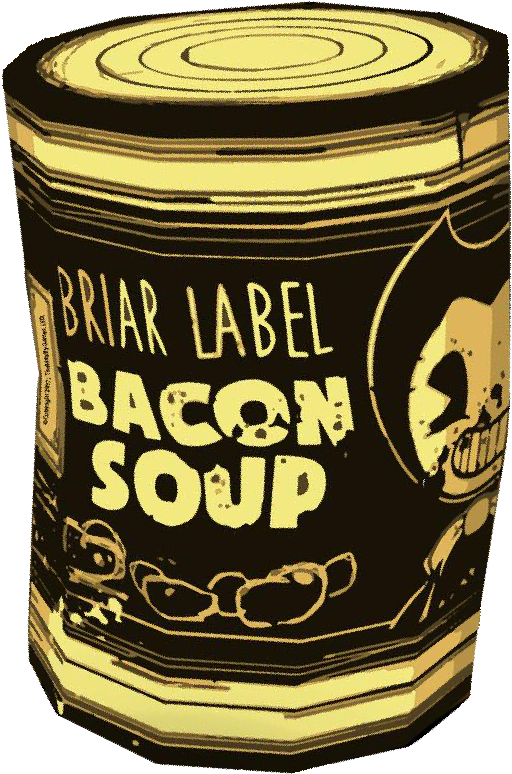 Vintage Bacon Soup Can Illustration PNG image