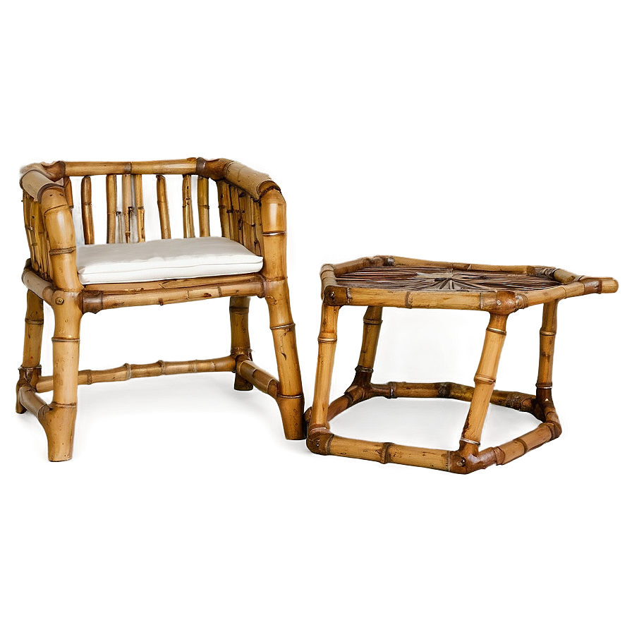 Vintage Bamboo Furniture Png 05232024 PNG image