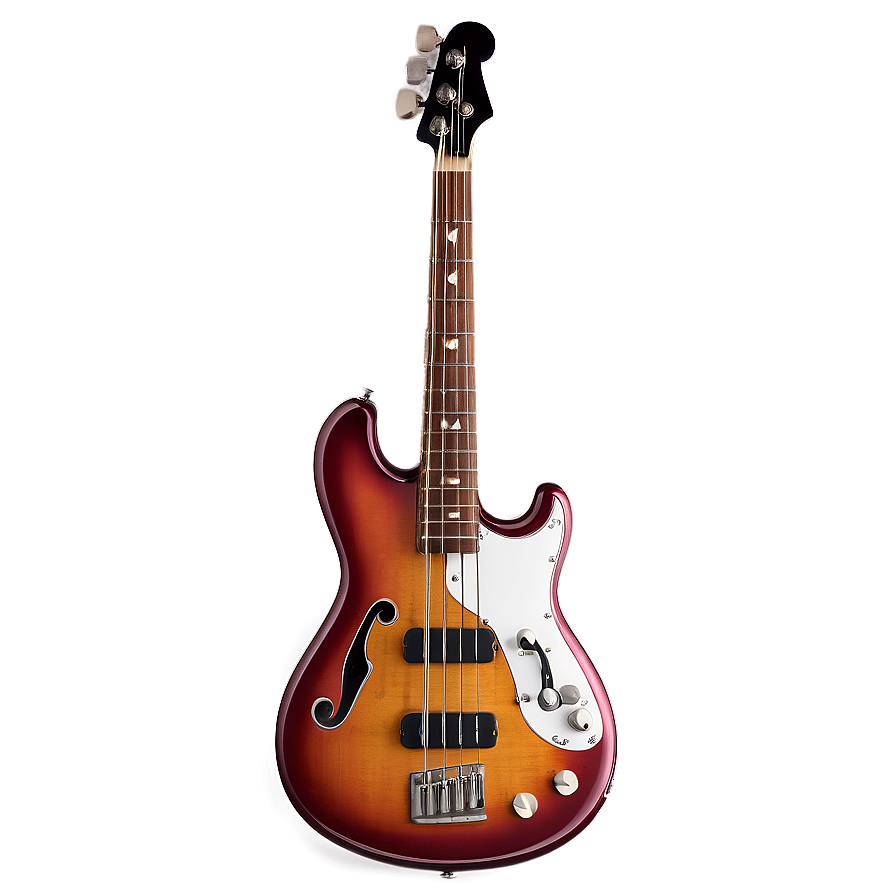 Vintage Bass Guitar Png Mea PNG image