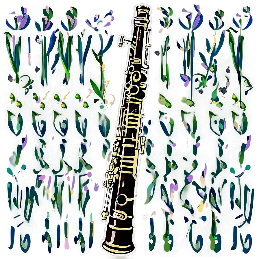 Vintage Bassoon Graphic Png Oud PNG image