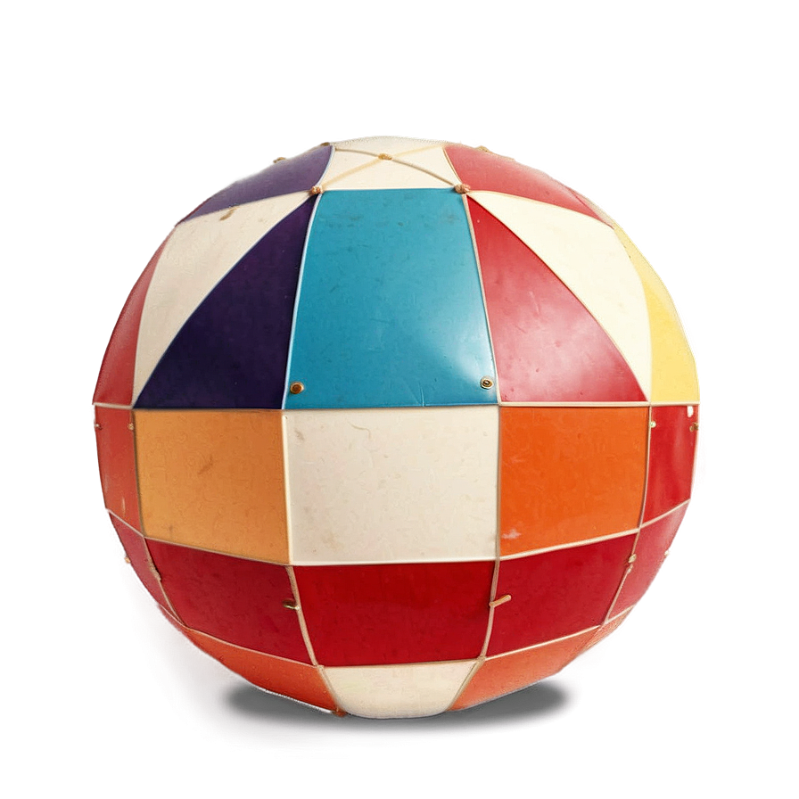 Vintage Beach Ball Png 05242024 PNG image