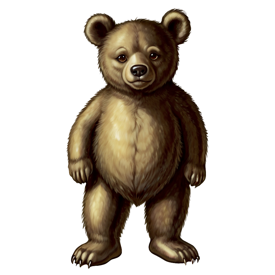 Vintage Bear Illustration Png 52 PNG image