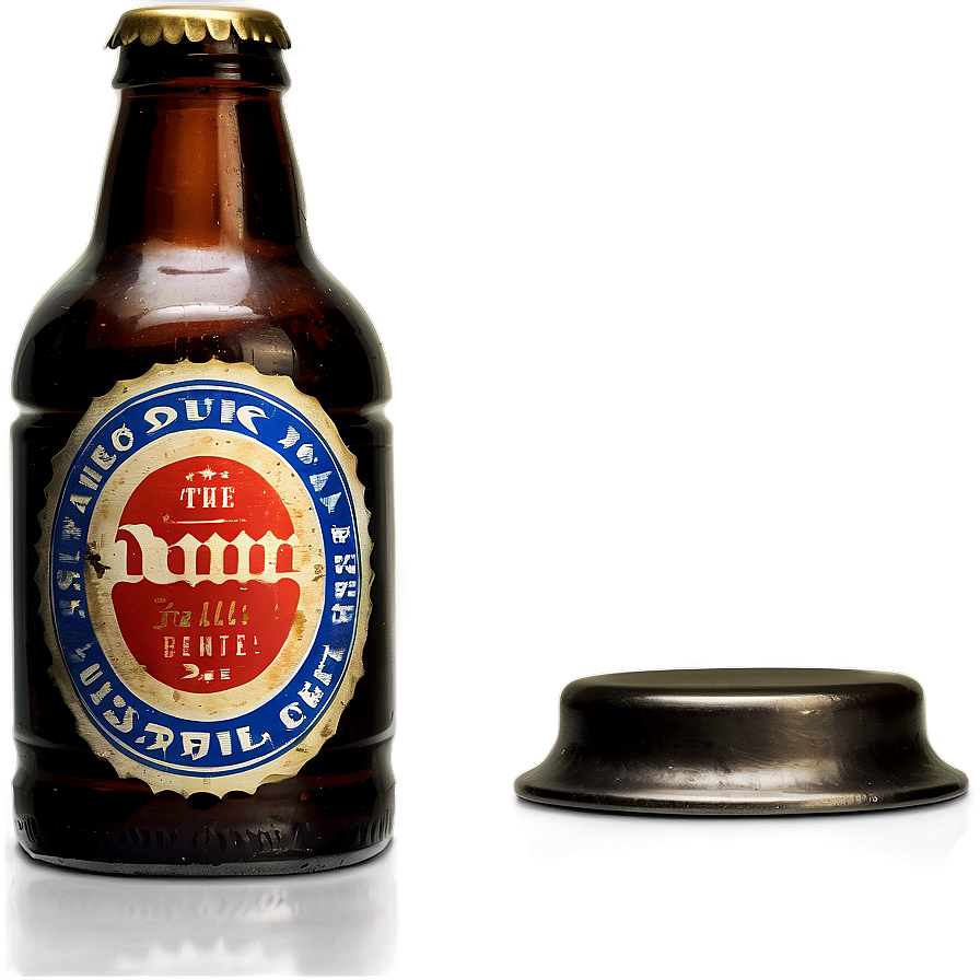 Vintage Beer Bottle Cap Png 06112024 PNG image