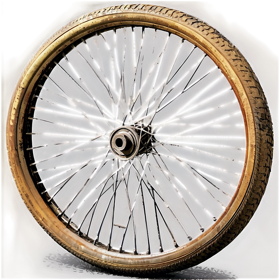 Vintage Bike Wheel Png 06282024 PNG image