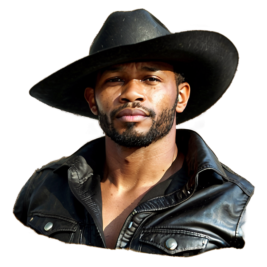 Vintage Black Cowboy Hat Png 06212024 PNG image