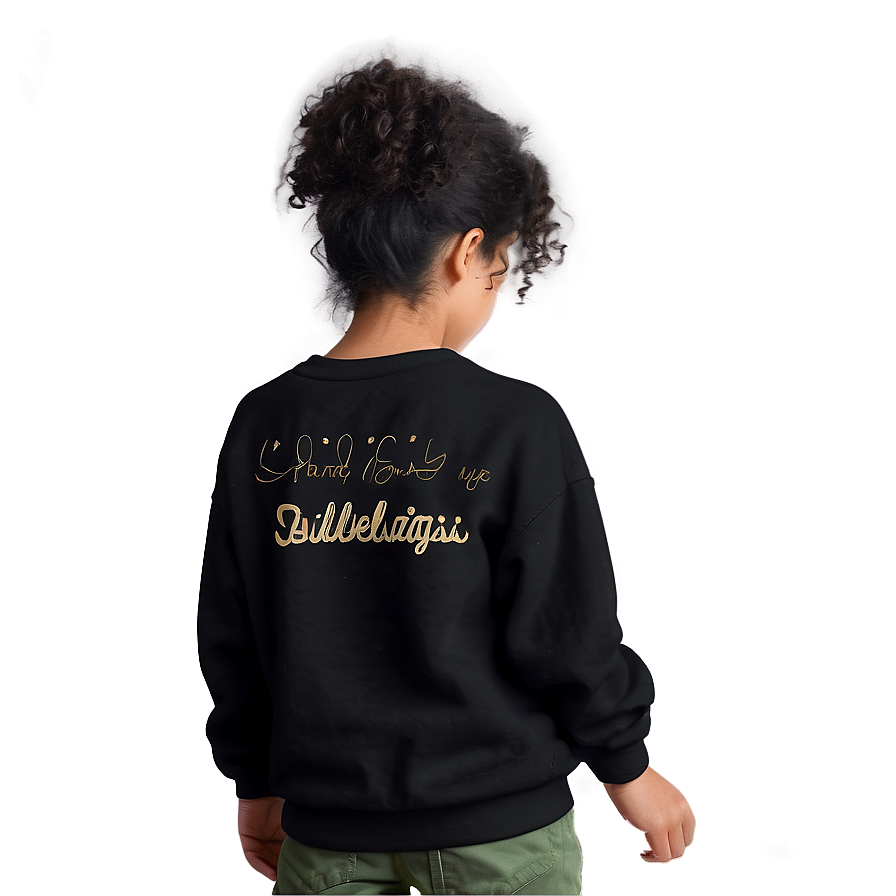 Vintage Black Sweatshirt Design Png 06272024 PNG image