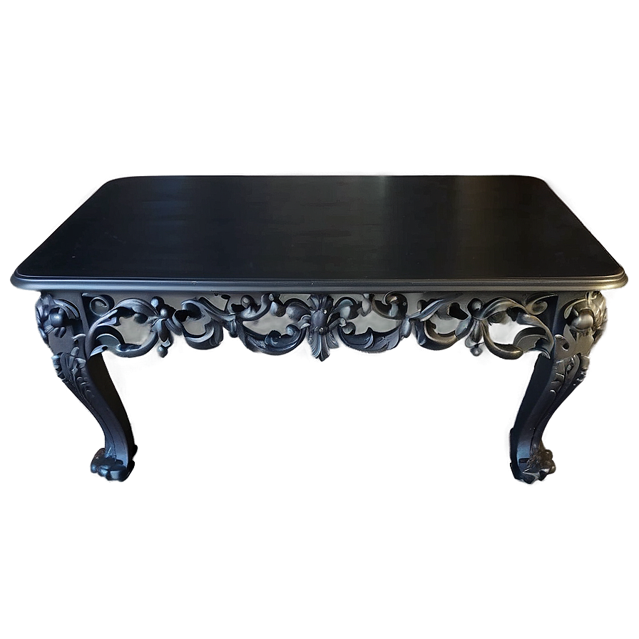 Vintage Black Table Png Rqt PNG image