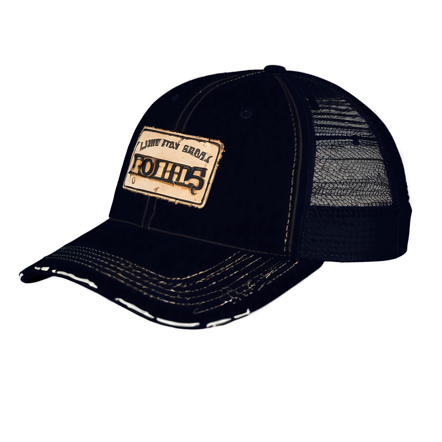 Vintage Black Trucker Hat Png Ldp14 PNG image