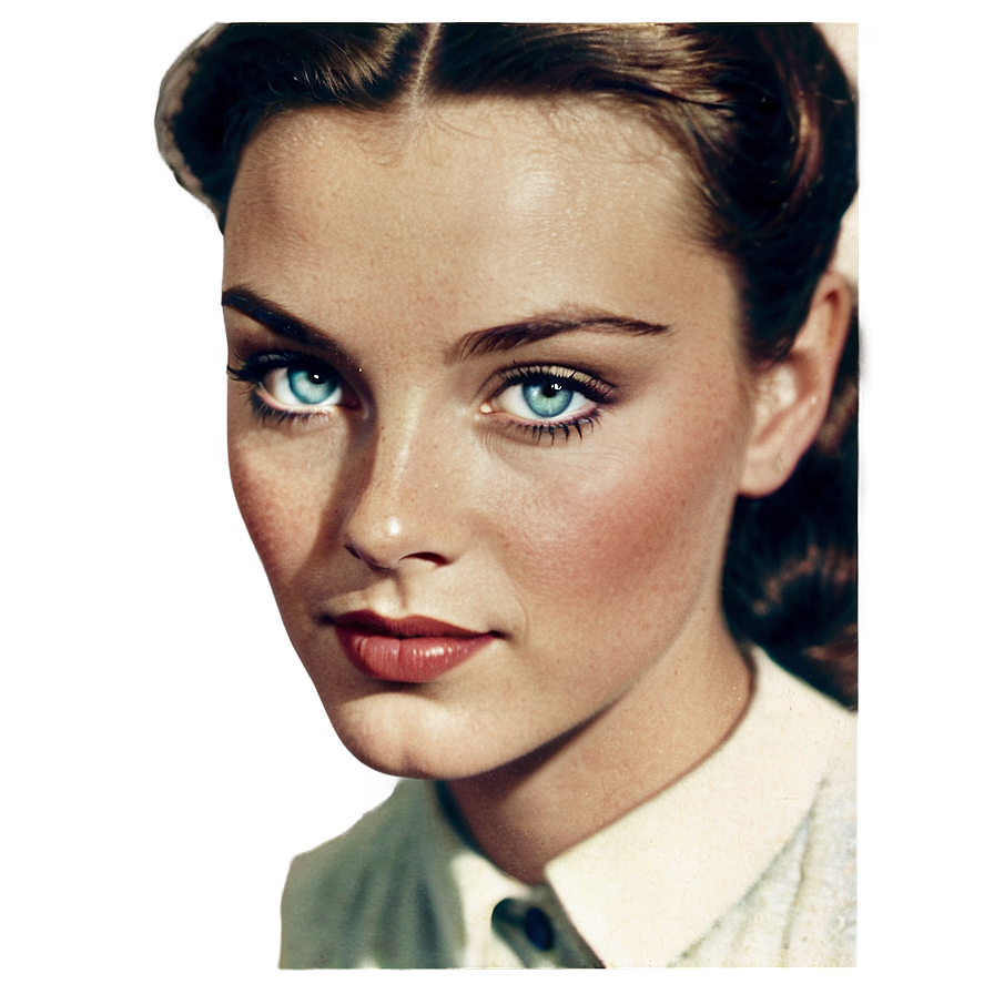 Vintage Blue Eyes Illustration Png Tmg PNG image