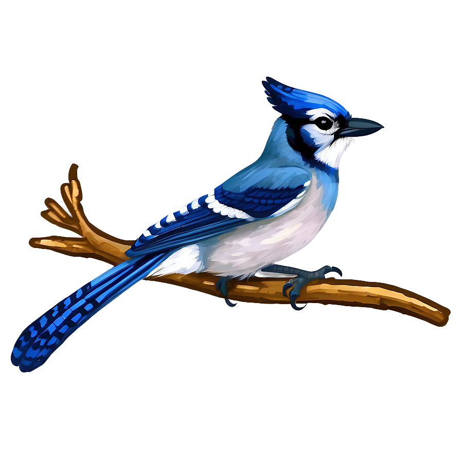 Vintage Blue Jay Illustration Png Fmy80 PNG image