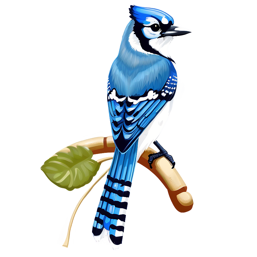 Vintage Blue Jay Illustration Png Rbj PNG image