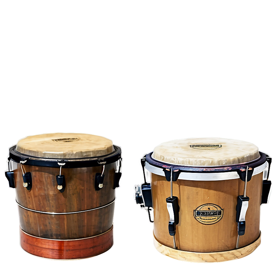 Vintage Bongo Drums Png Ptt PNG image