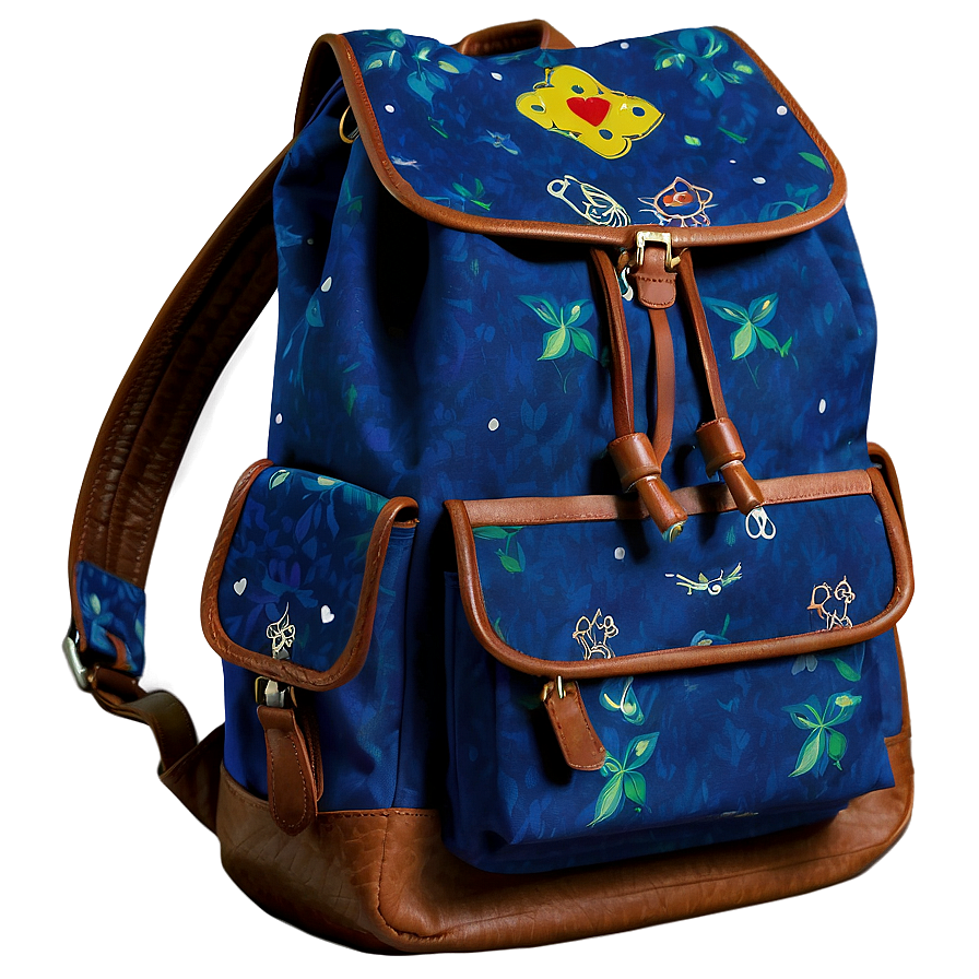 Vintage Bookbag Png 80 PNG image