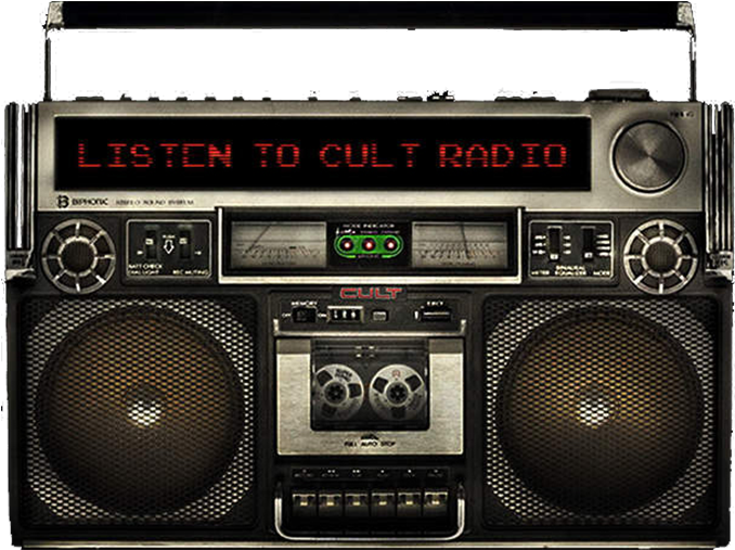 Vintage Boombox Cult Radio PNG image