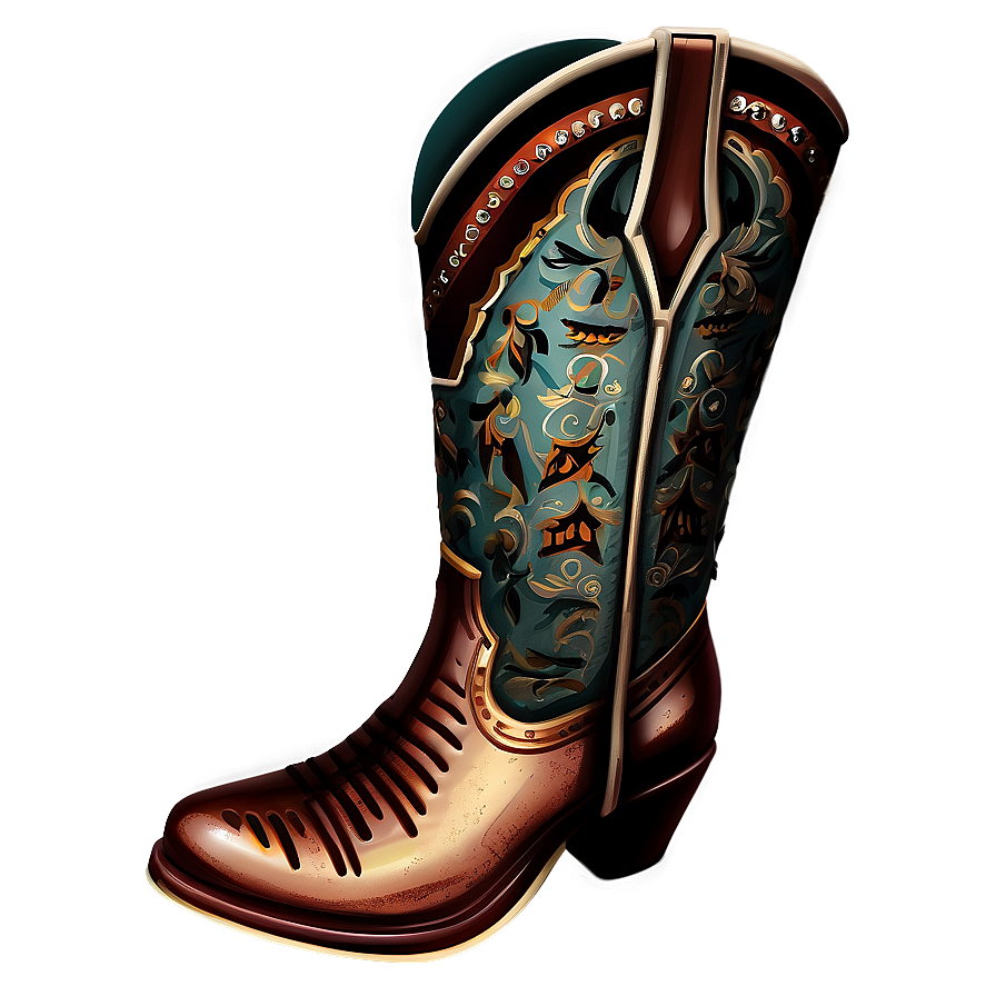 Vintage Boot Design Png 60 PNG image