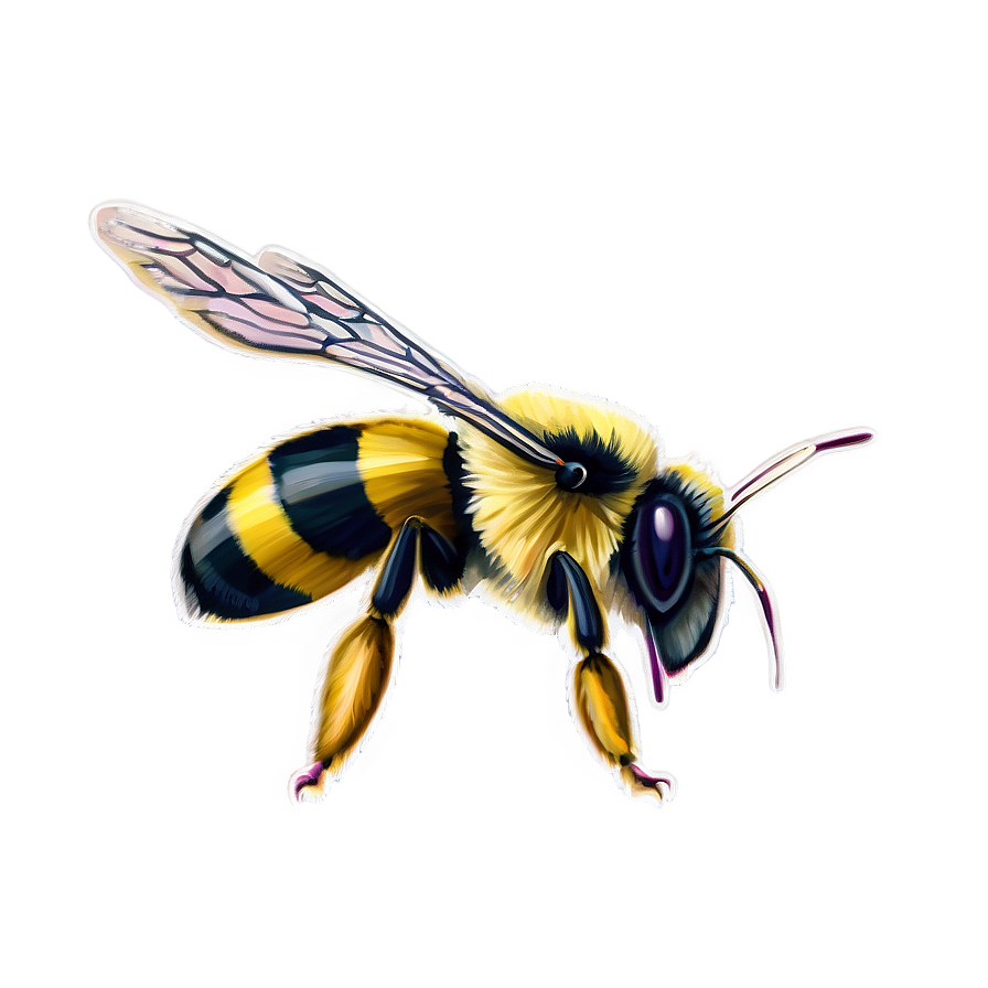 Vintage Bumblebee Drawing Png 63 PNG image