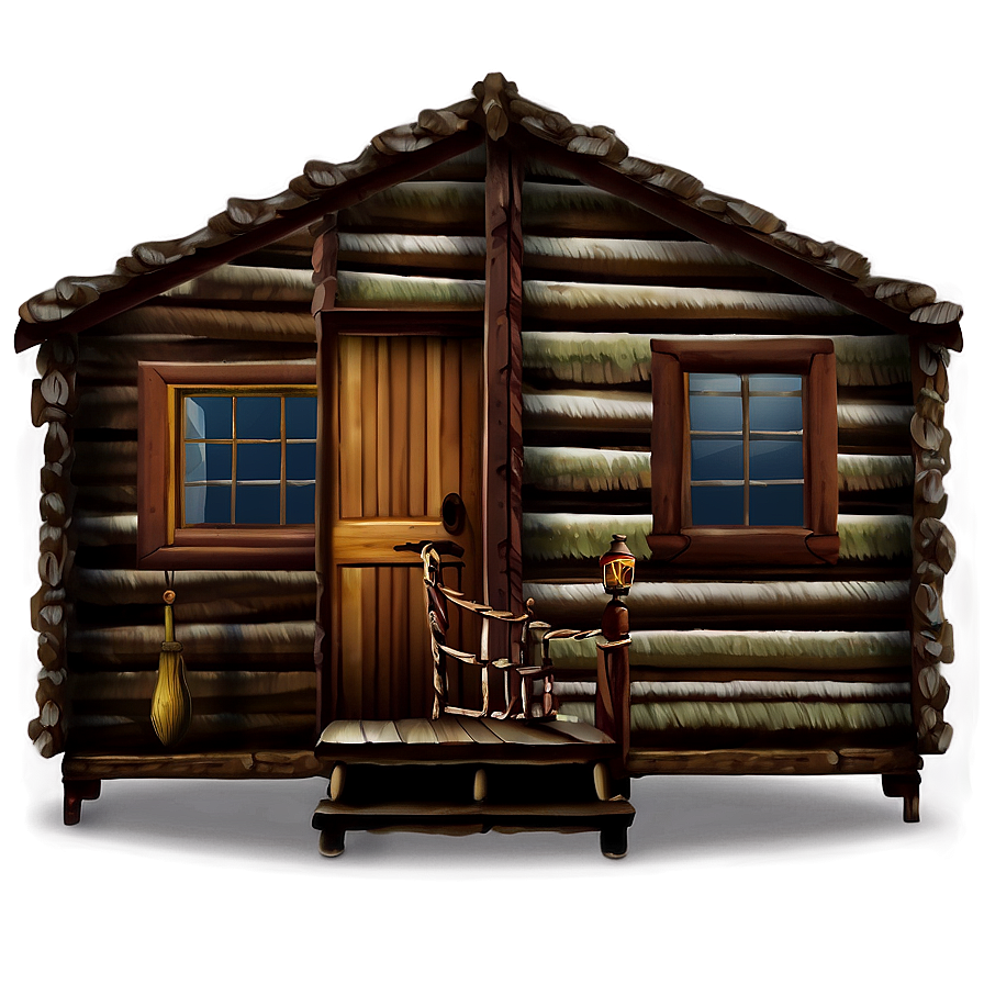 Vintage Cabin Interior Png 05242024 PNG image